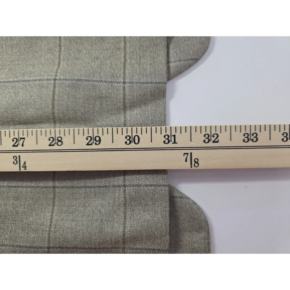 Lauren Ralph Lauren Mens‎ Size 40R Silk Blend Brown Check Blazer